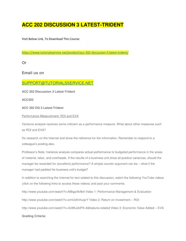 acc 202 discussion 3 latest trident