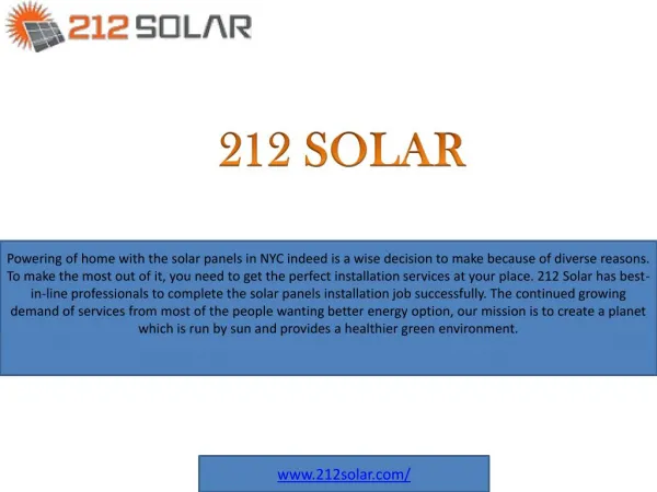 Solar Panels New York | Solar Power Installation Brooklyn NY