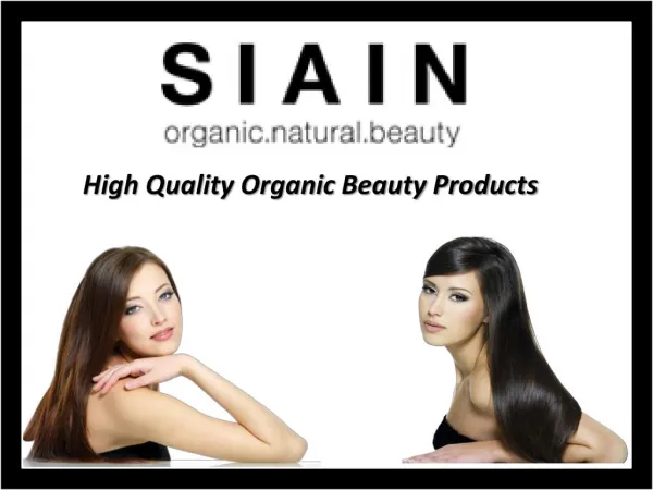 Siain: High Quality Organic Beauty Products Store