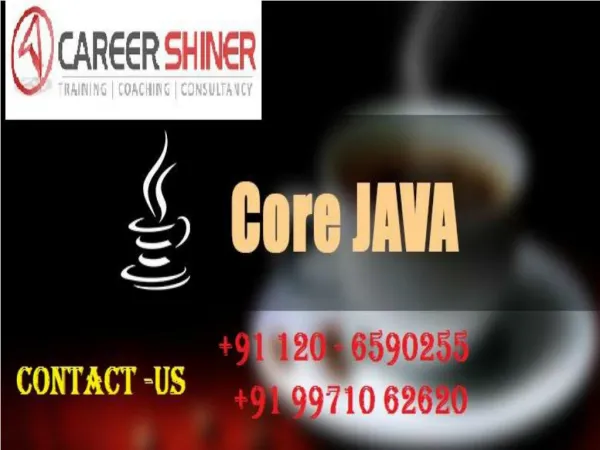 Core Java Training Institute in NOIDA-Career Shiner