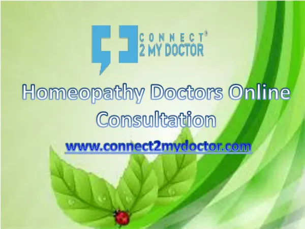 Homeopathy Doctors Online Consultation - Connect2mydoctor