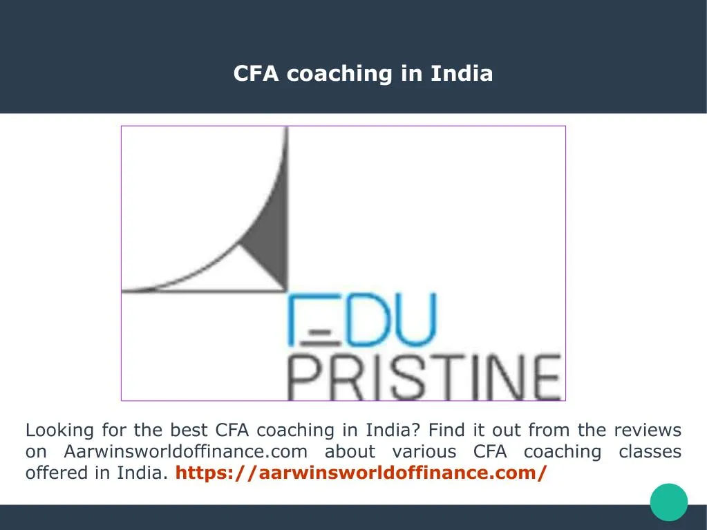 cfa coaching in india