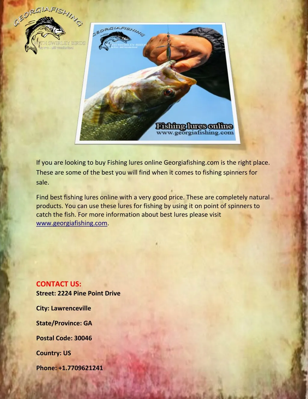 if you are looking to buy fishing lures online