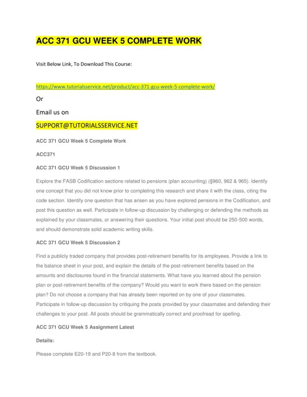 acc 371 gcu week 5 complete work