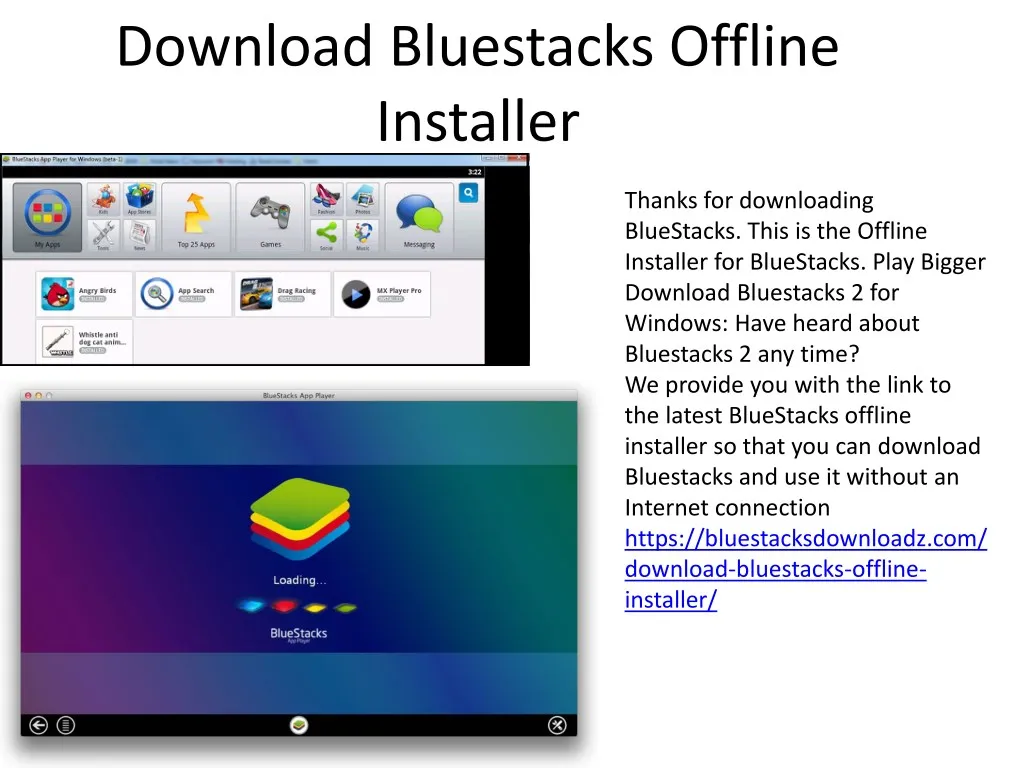 download bluestacks offline installer