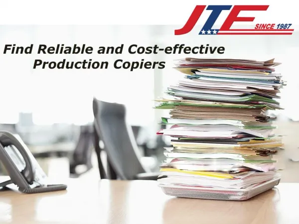 Find Reliable and Cost-effective Production Copiers