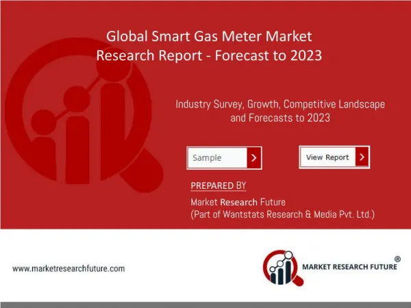 Smart Gas Meter Market - Global Industry Analysis, Size, Share, Growth, Trends, and Forecast 2016 – 2023