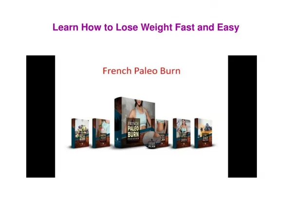 Learn How to Lose Weight Fast and Easy