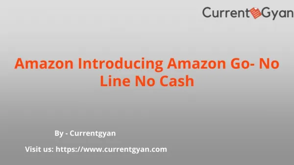 Amazon Introducing Amazon Go- No Line No Cash
