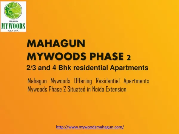 mahagun mywoods phase 2 2 3 and 4 bhk residential apartments
