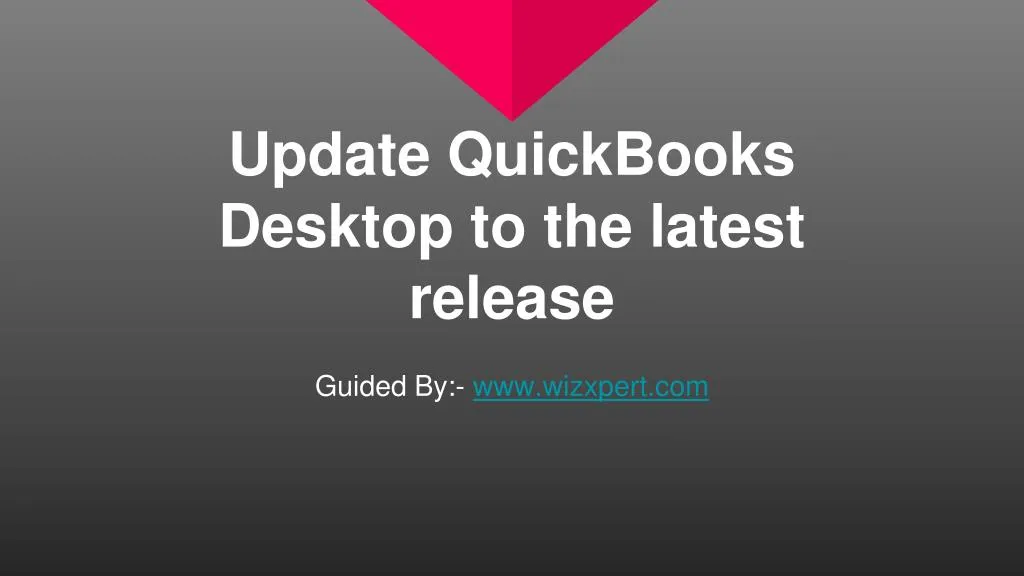 update quickbooks desktop to the latest release