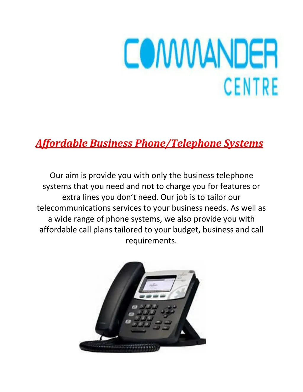 affordable business phone telephone systems