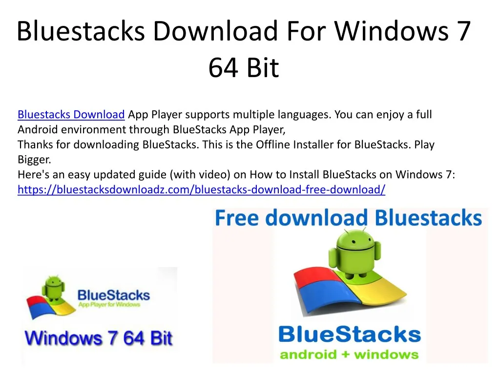 bluestacks download for windows 7 64 bit