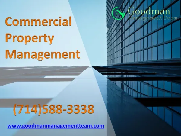 Commercial Property Management in Orange County CA