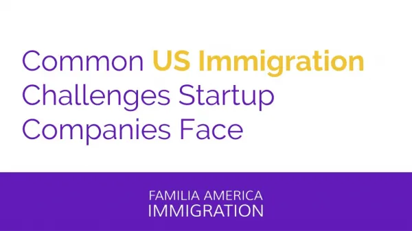 Common US Immigration Challenges Startup Companies Face