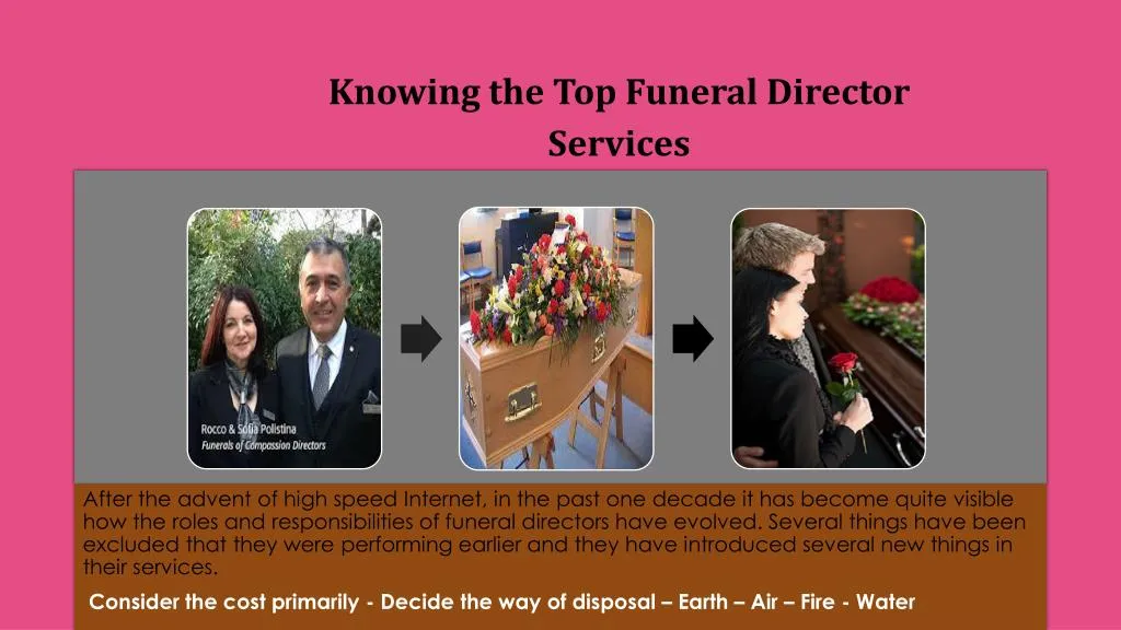 knowing the top funeral director services