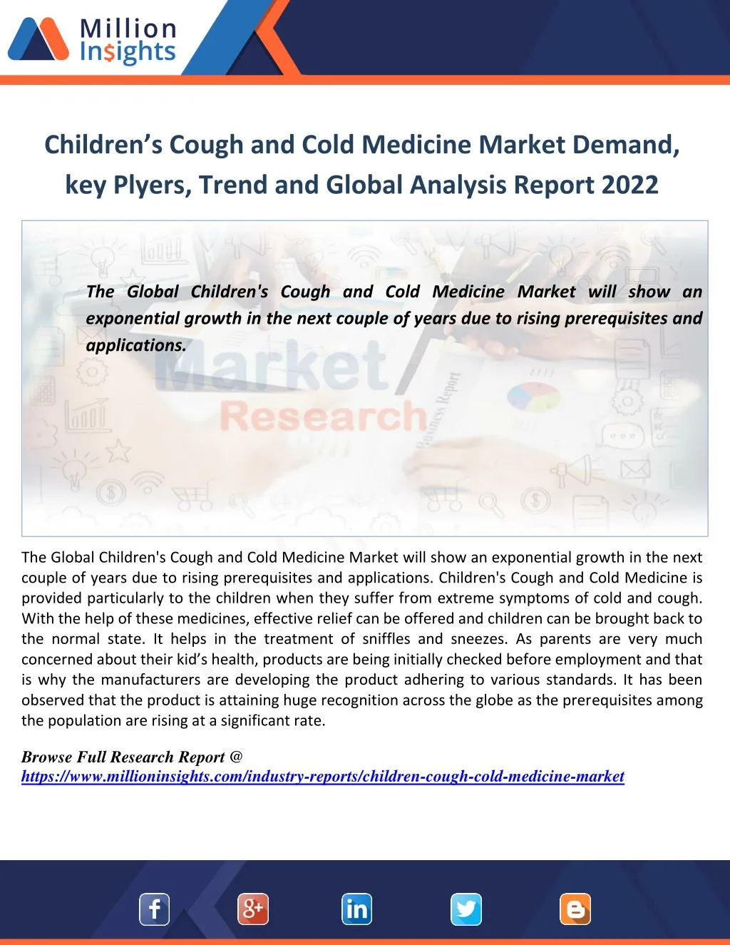 children s cough and cold medicine market demand