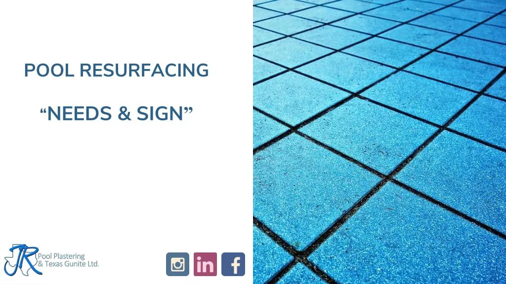 pool resurfacing needs sign