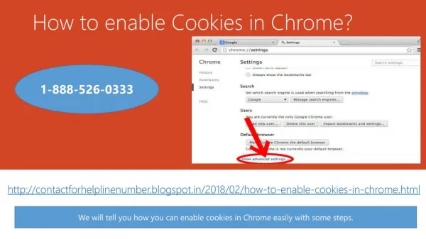 How to enable Cookies in Chrome