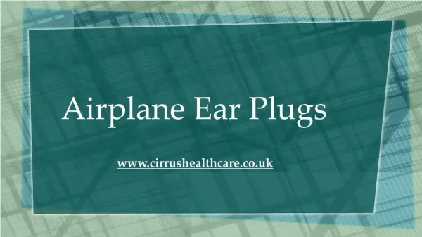 Ear Plugs For Flying
