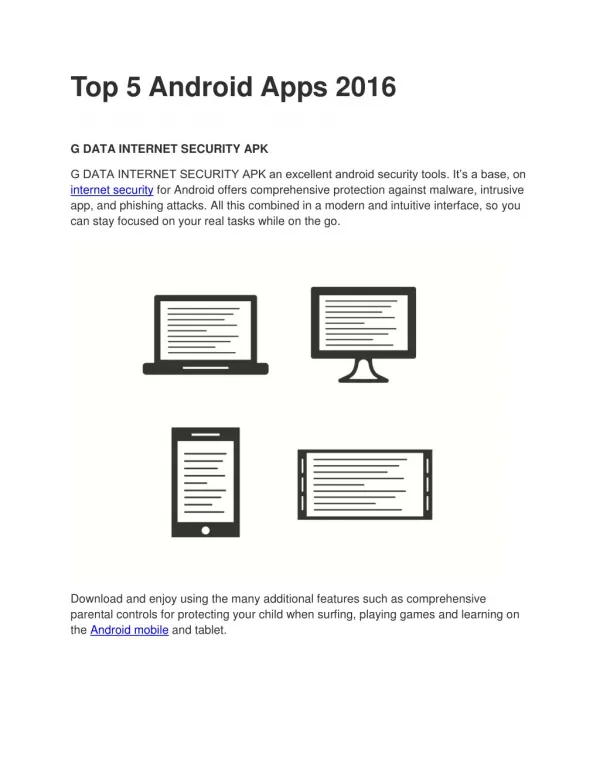 2017 top 5 android application
