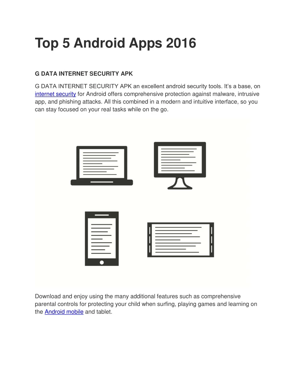 top 5 android apps 2016
