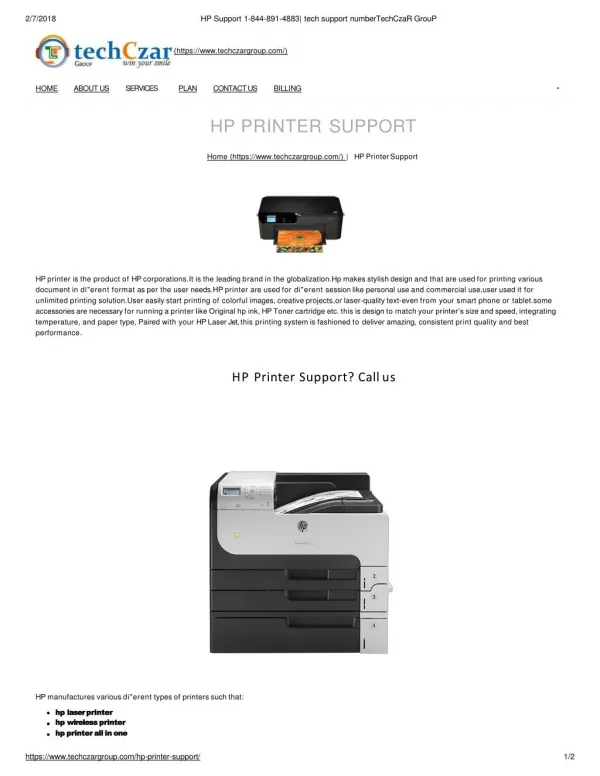 hp printer tech support 1844-891-4883 tech help