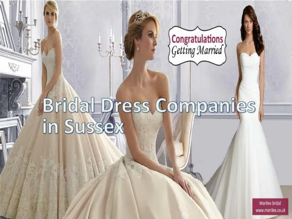 Bridal Dress Companies in Sussex