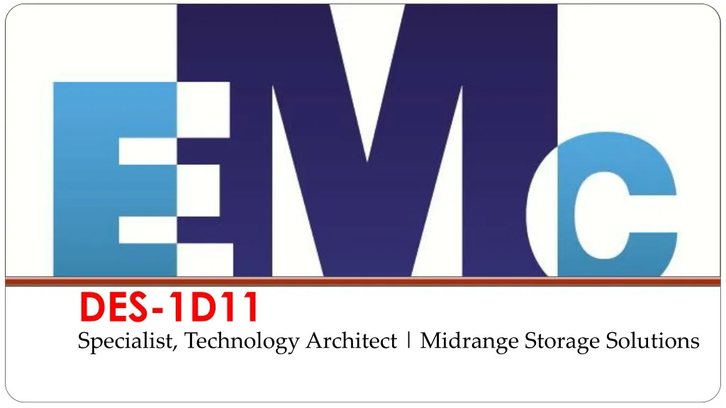 des 1d11 specialist technology architect midrange