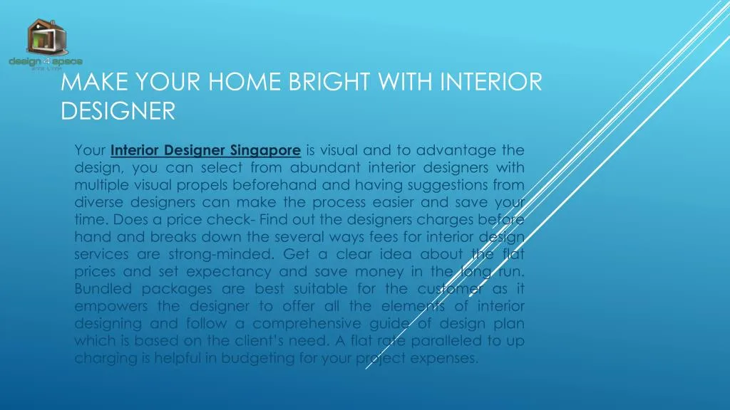 make your home bright with interior designer