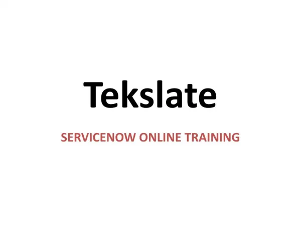 ServiceNow Admin, ServiceNow system administration training