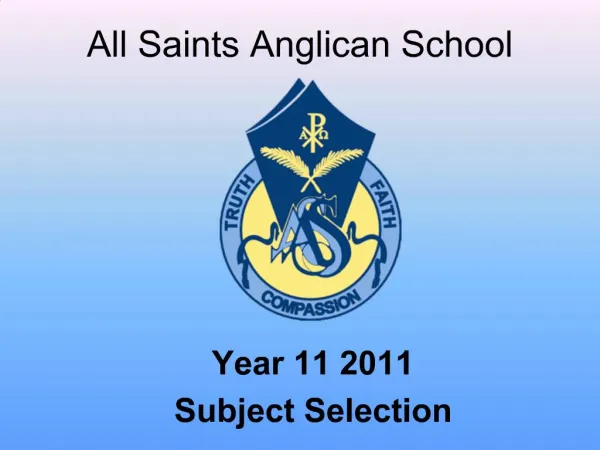 All Saints Anglican School
