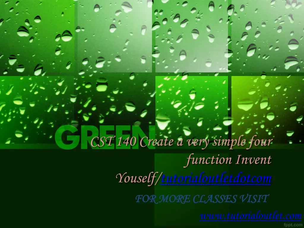 cst 140 create a very simple four function invent youself tutorialoutletdotcom