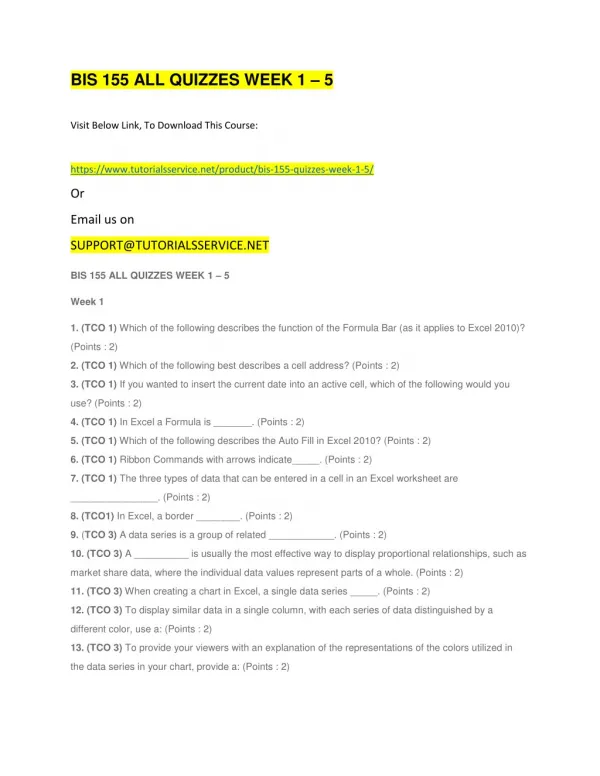 bis 155 all quizzes week 1 5