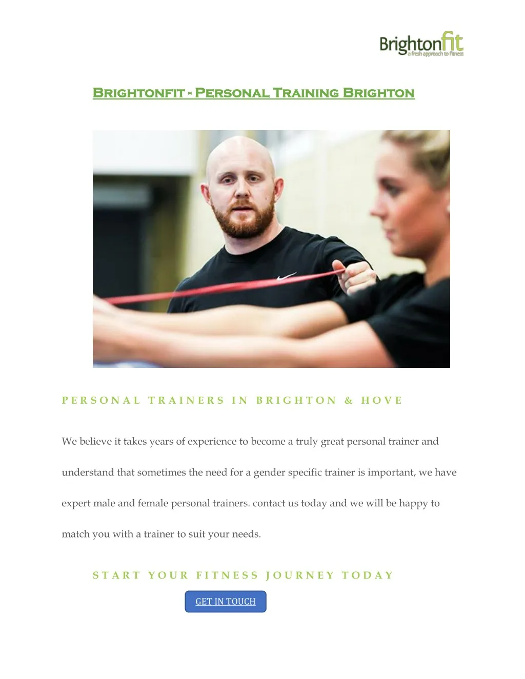 brightonfit brightonfit personal training