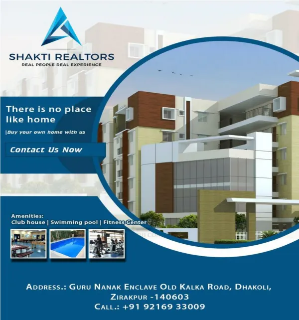 2 BHK Flats in Ambala | Shakti Realtors
