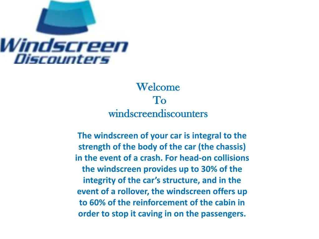 welcome to windscreendiscounters