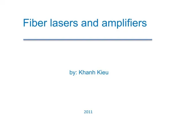 Fiber lasers and amplifiers