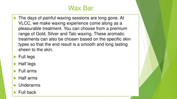 hair wax for women - waxing salon