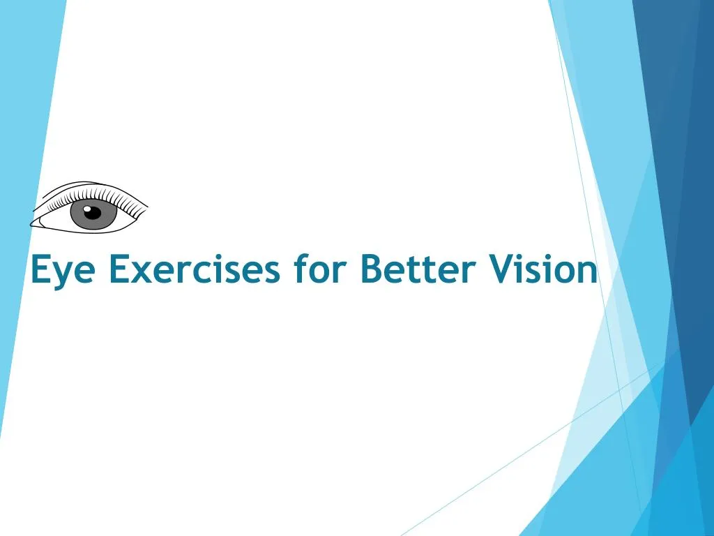 eye exercises for better vision