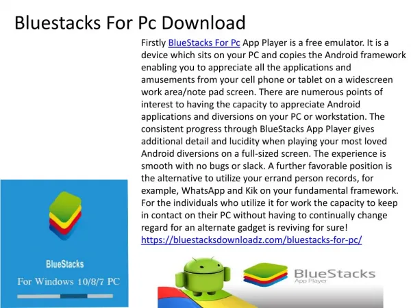 Bluestacks For Pc Free Download
