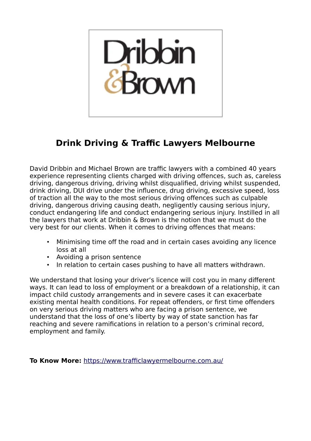 drink driving traffic lawyers melbourne