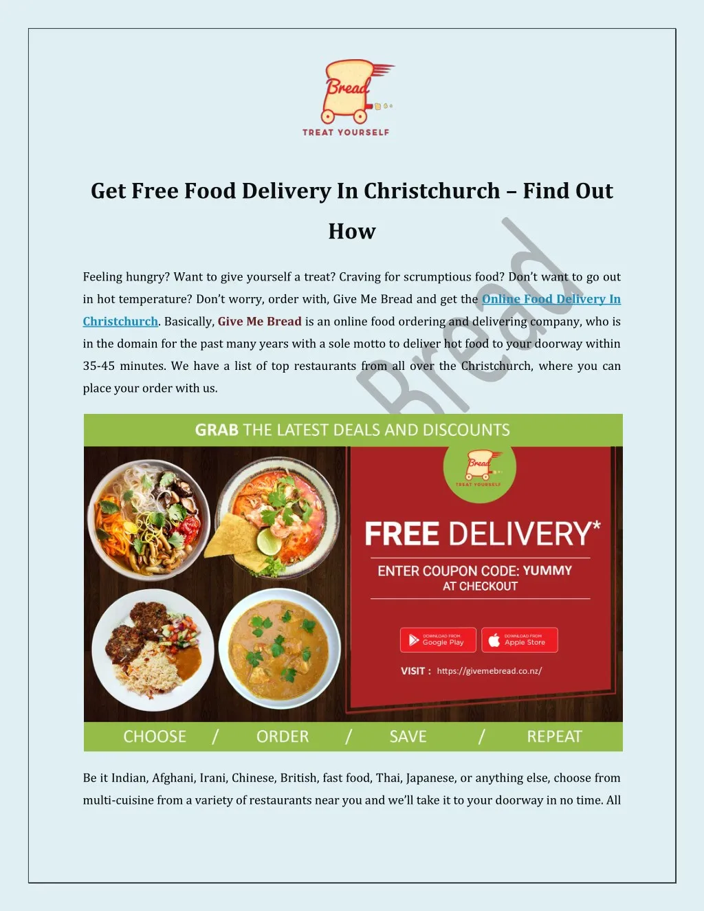 get free food delivery in christchurch find out