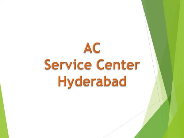 AC Service Center in Hyderabad
