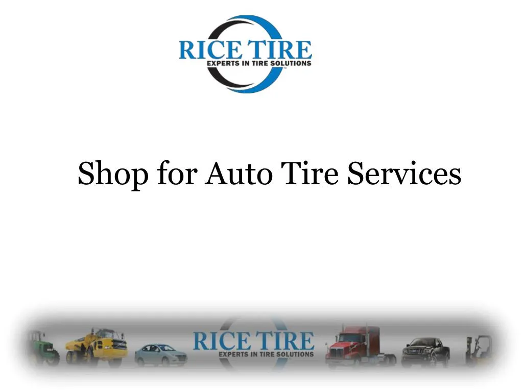 shop for auto tire services