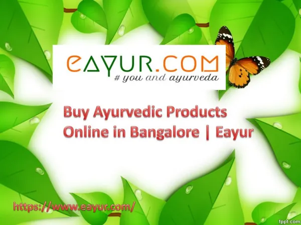 Buy Ayurvedic Products Online from Eayur In Bangalore
