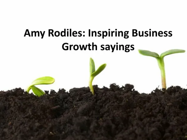 Amy Rodiles Inspiring Business Growth Sayings