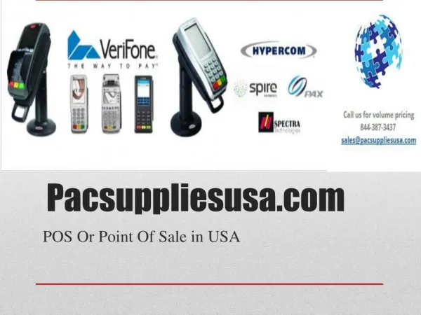 Pacsuppliesusa.com: Security Access Control Systems, POS Or Point Of Sale in USA