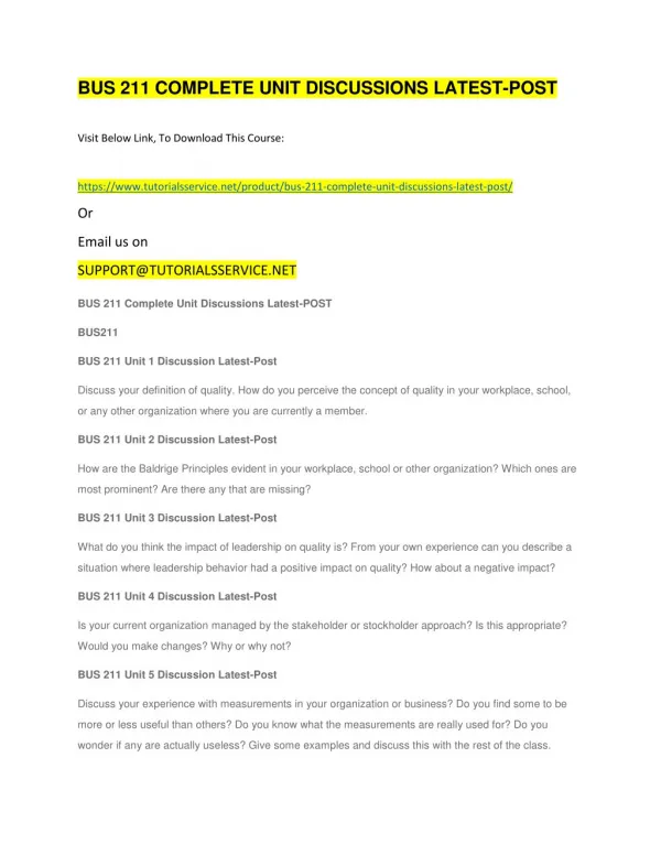 bus 211 complete unit discussions latest post