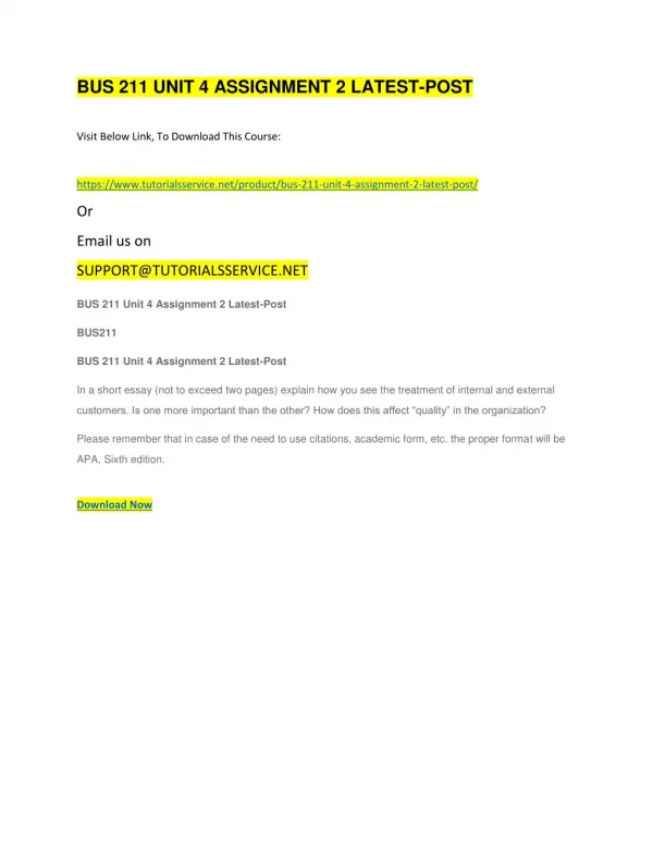 bus 211 unit 4 assignment 2 latest post